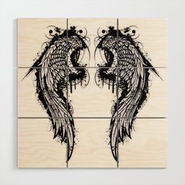 Angel Wings Wood Wall Art