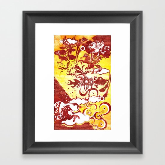 Heavenly Escort Framed Art Print