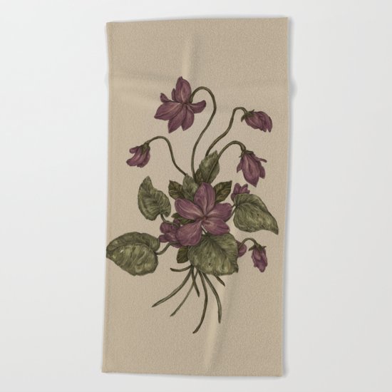 Violets Beach Towel
