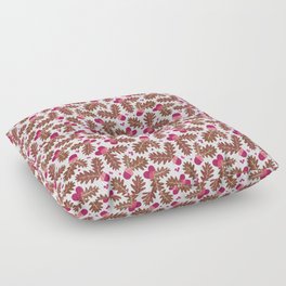 Acorns in Pink Floor Pillow