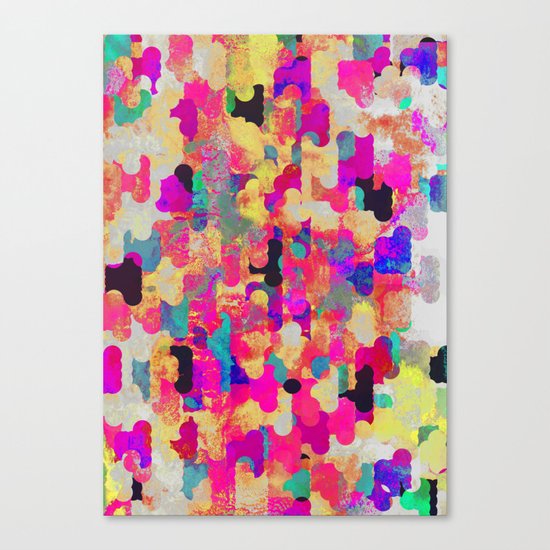 Neon Tambourine Canvas Print
