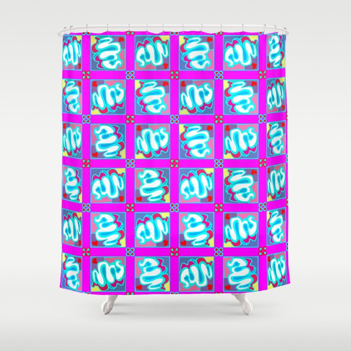 Ms Graffiti 2 Shower Curtain