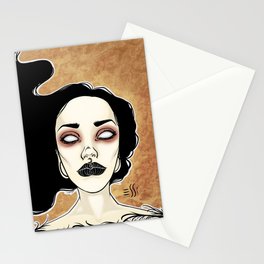 Dark Witch Vintage Decorative goth art Stationery Cards