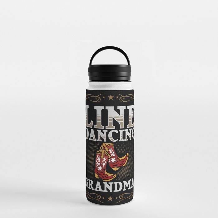 Line Dance Music Song Country Dancing Lessons Water Bottle