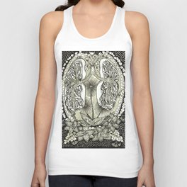 The Anatomical Lungs- Organs and Herbs Unisex Tank Top