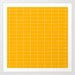 Long Grid Horitzontal Yellow Art Print