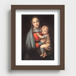 Tatted Madonna and Child Recessed Framed Print