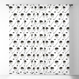 Hockey Equipment Pattern Blackout Curtain