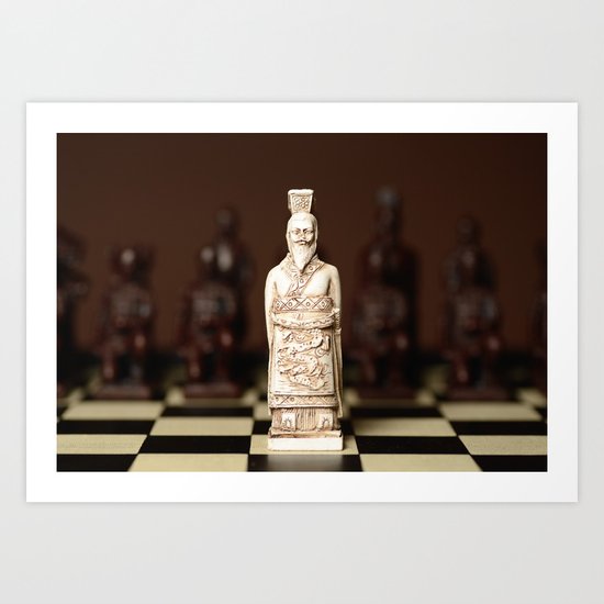 Chinese chess King Art Print