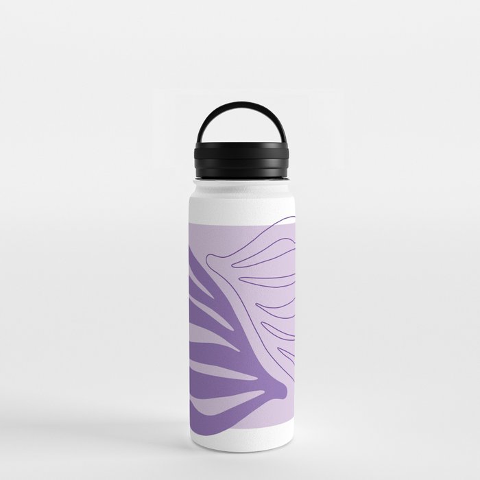 matisse-inspired cut outs : lilac Water Bottle