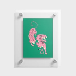 The Chase: Pink Tiger Edition Floating Acrylic Print