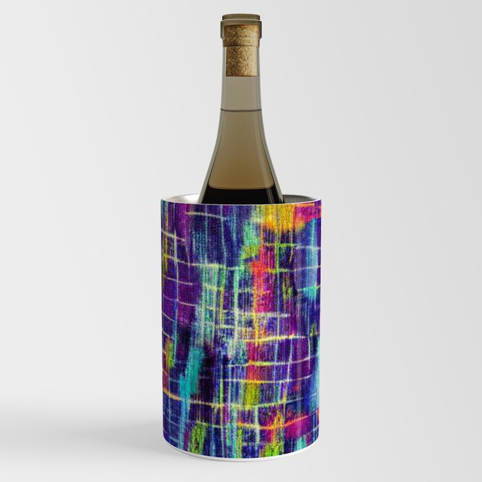 Abstract Glitch Wine Chiller