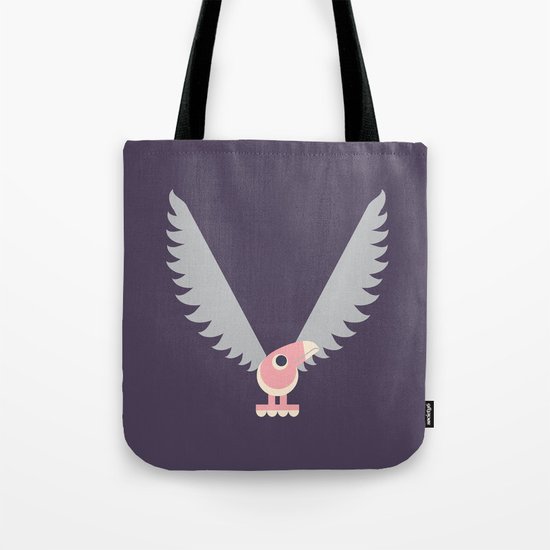 Letter V // Animal Alphabet // Vulture Monogram Tote Bag