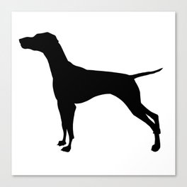 Vizsla Silhouette Canvas Print