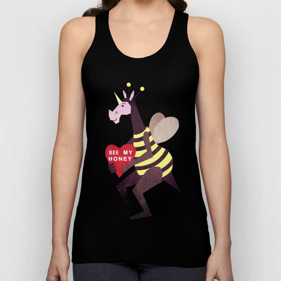 Bee My Honey Unicorn Unisex Tank Top