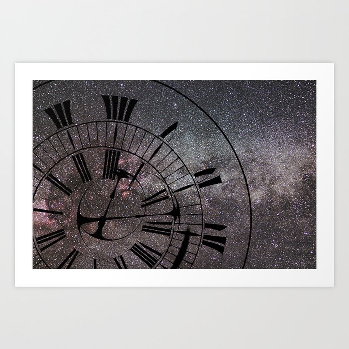 Time Warp. Time and Space, General Relativity. Art Print