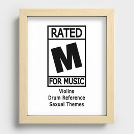 Rated M for Music Recessed Framed Print