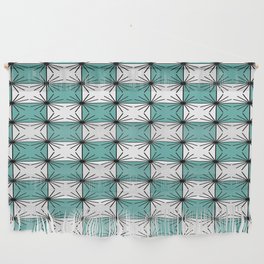 Abstract geometric pattern - turkiz. Wall Hanging