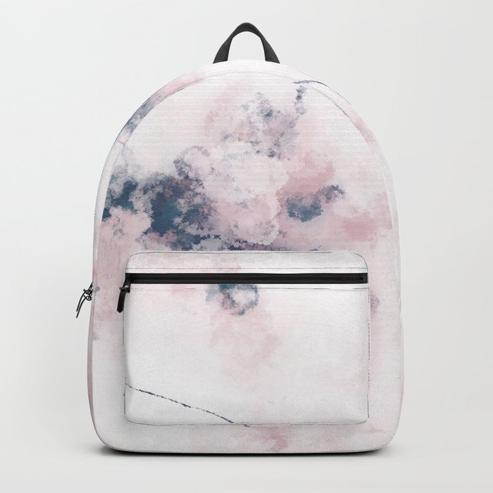 Navy and pink backpack online