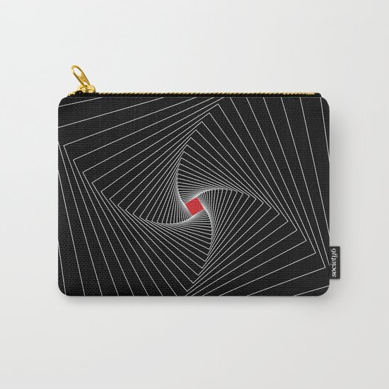 White, black, red - Optical Game 26 Carry-All Pouch