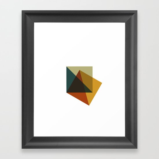 #378 Flag of failure – Geometry Daily Framed Art Print