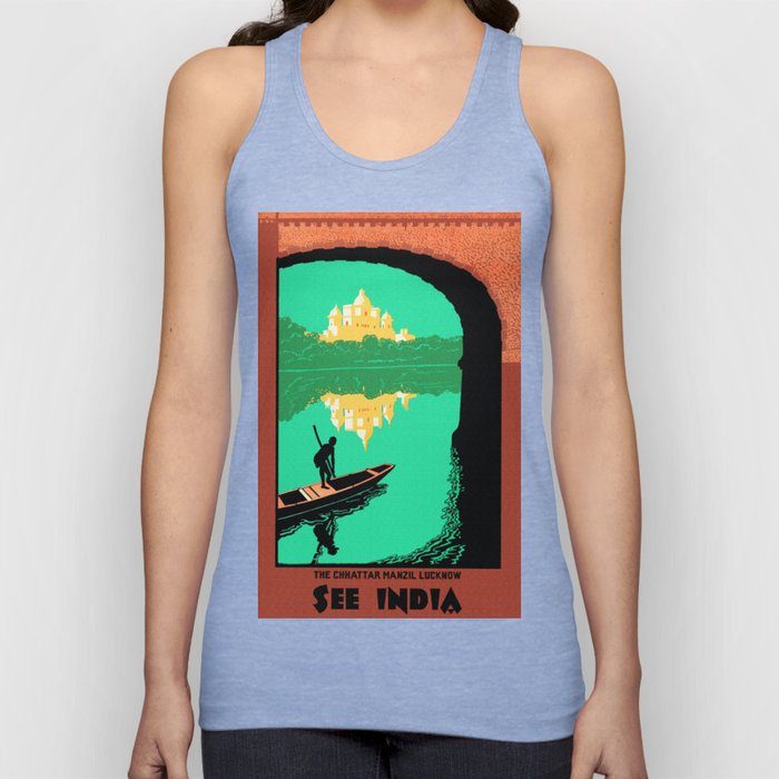 See India - Chattar Manzil Lucknow - Vintage Travel Tank Top