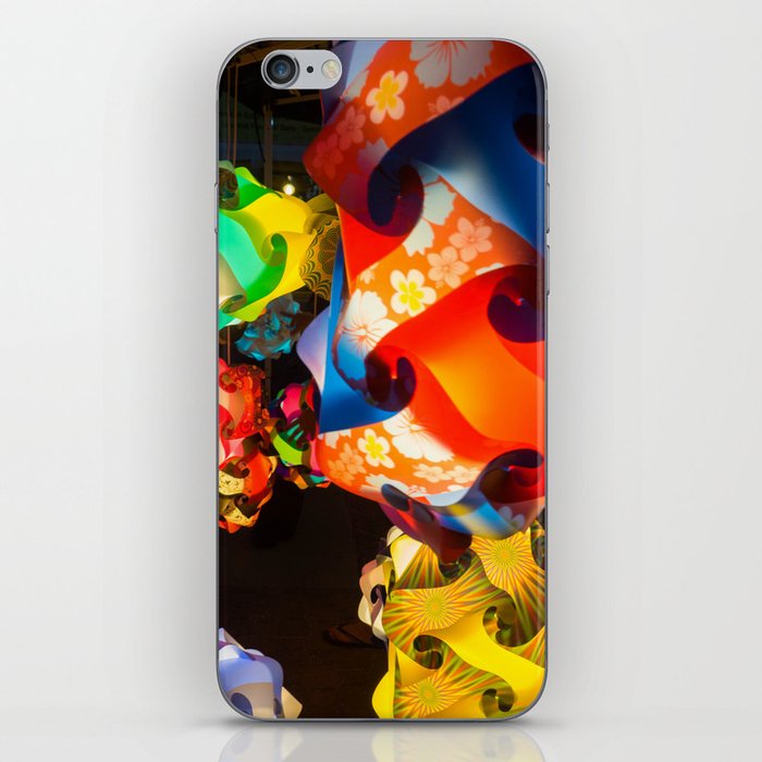 Chinese lanterns between colors and light iPhone Skin
