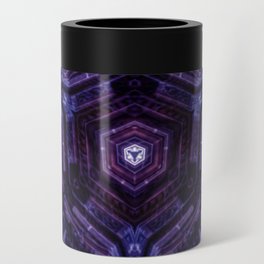 Sacred Geometry Art - Singularity - Purple Can Cooler