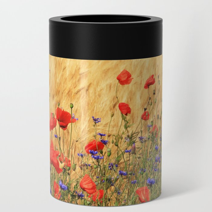 Fields of Wheat, Poppies and Cornflowers Can Cooler