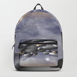 tan, white and black -3- Backpack