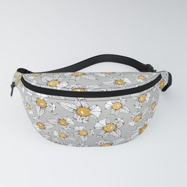 Physalis pattern on a gray background. Fanny Pack