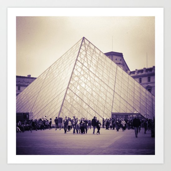 The Purple Pyramid Art Print