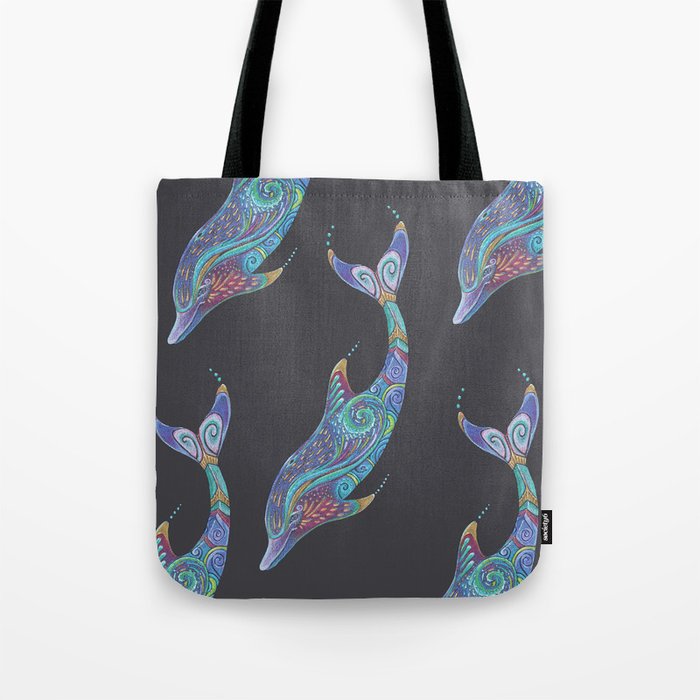 Dolphin Totem Tote Bag