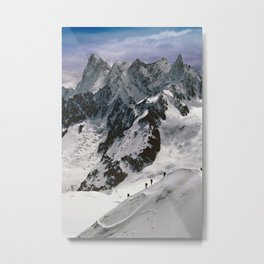 Chamonix Aiguille du Midi Mont Blanc Massif French Alps France Metal Print