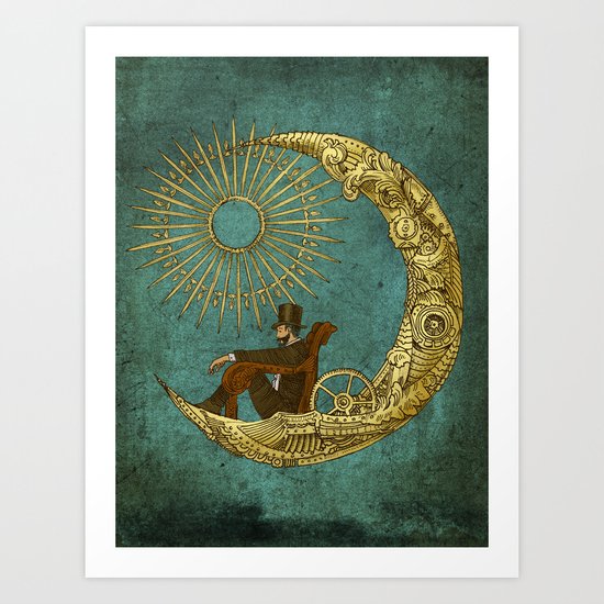 Moon Travel Art Print