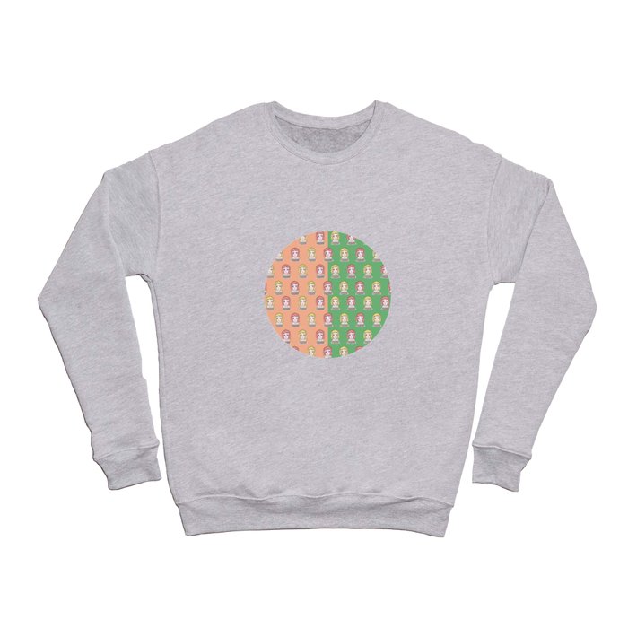 Mandarin Orange Girl Crewneck Sweatshirt