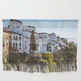Spain Photography - Beautiful Village By A Small Cliff Wall Hanging
