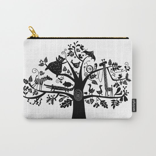 :) animals on tree Carry-All Pouch