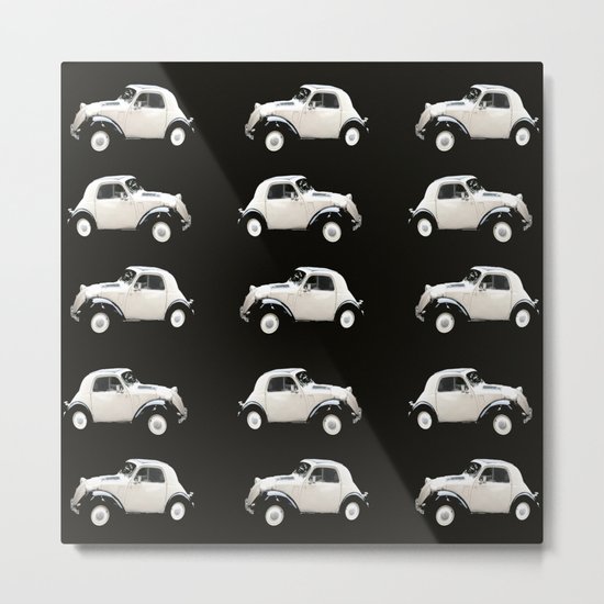 Fiat 500 Toppolino - italian vintage automobile - #society6 #buyart Metal Print