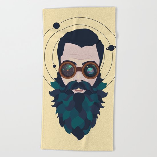 Space Traveler Beach Towel