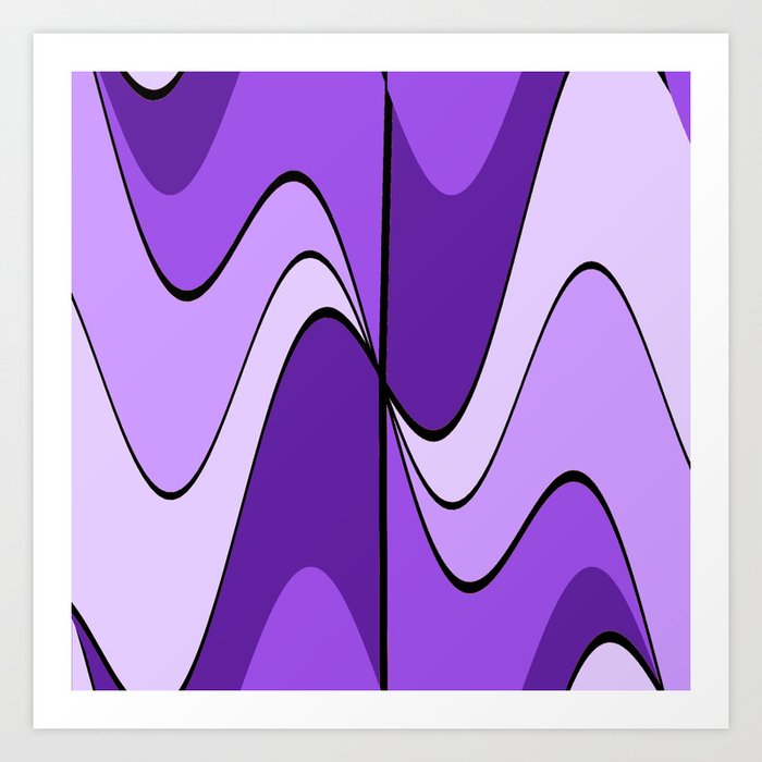 Hypnotic hippie purple Art Print