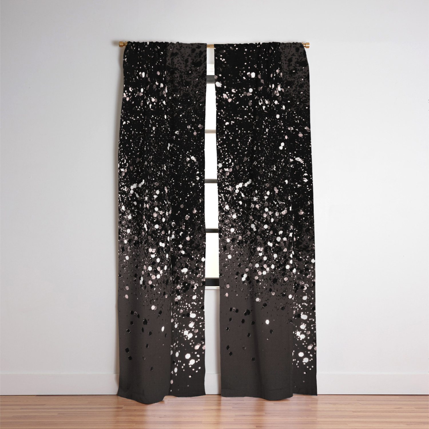 Blush Gray Black Lady Glitter 2 Shiny Decor Art Society6