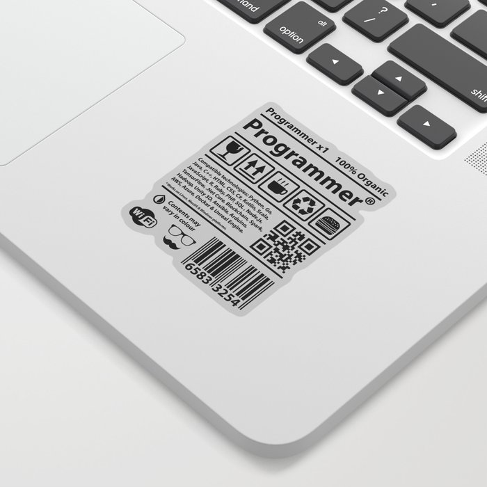 Programmer barcode Sticker