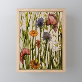 Wild Flowers of October Framed Mini Art Print