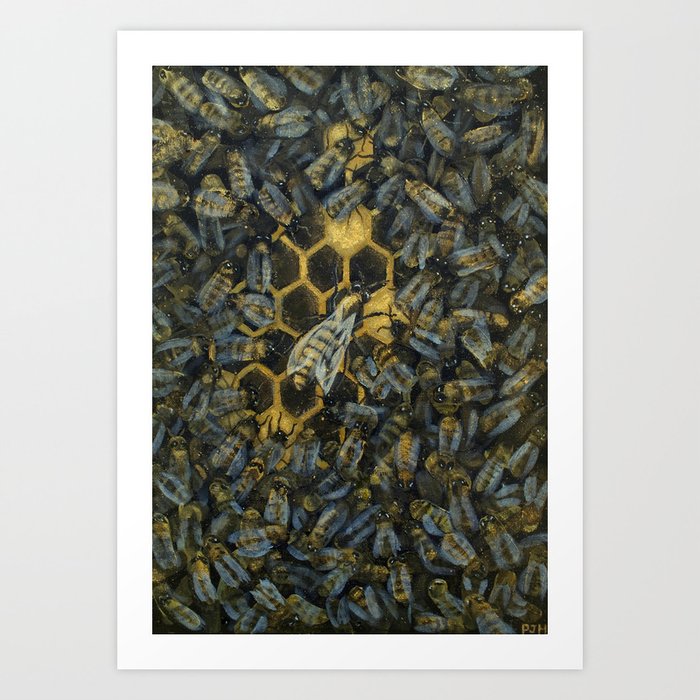 The Golden Hive Art Print