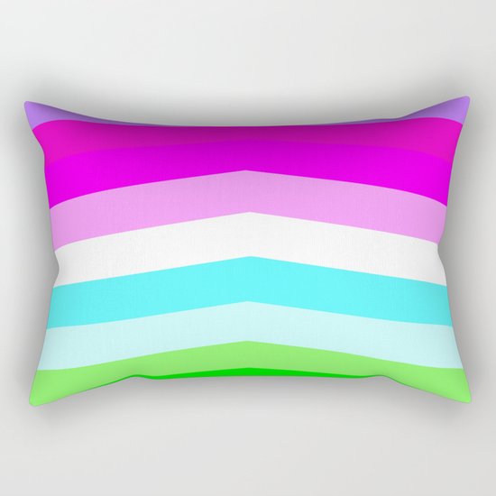 Pastel Rainbow Rectangular Pillow