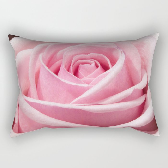 Blush Pink Rose Rectangular Pillow