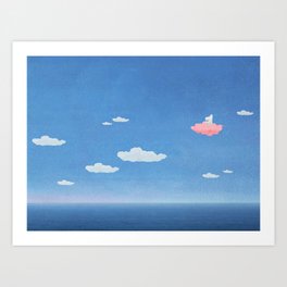 Moomin Cloud Art Print