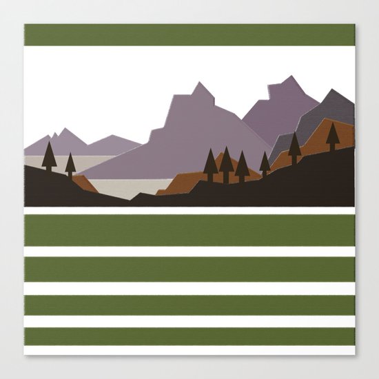 Rough Mountains Canvas Print