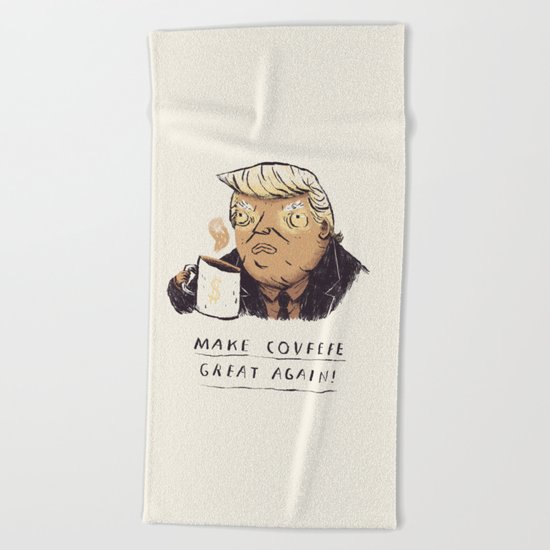 make covfefe great again! trump print Beach Towel